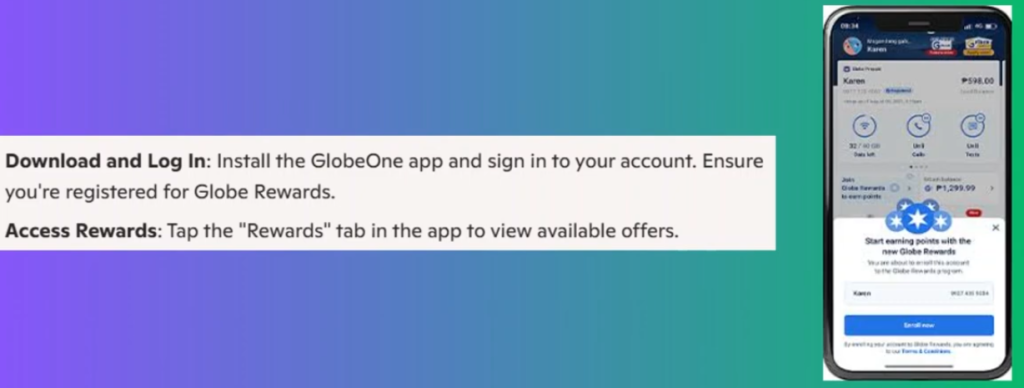 redeem points in globe